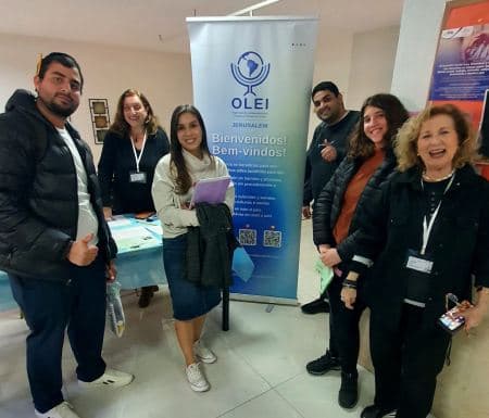 Con estudiantes del Ulpan Etzion